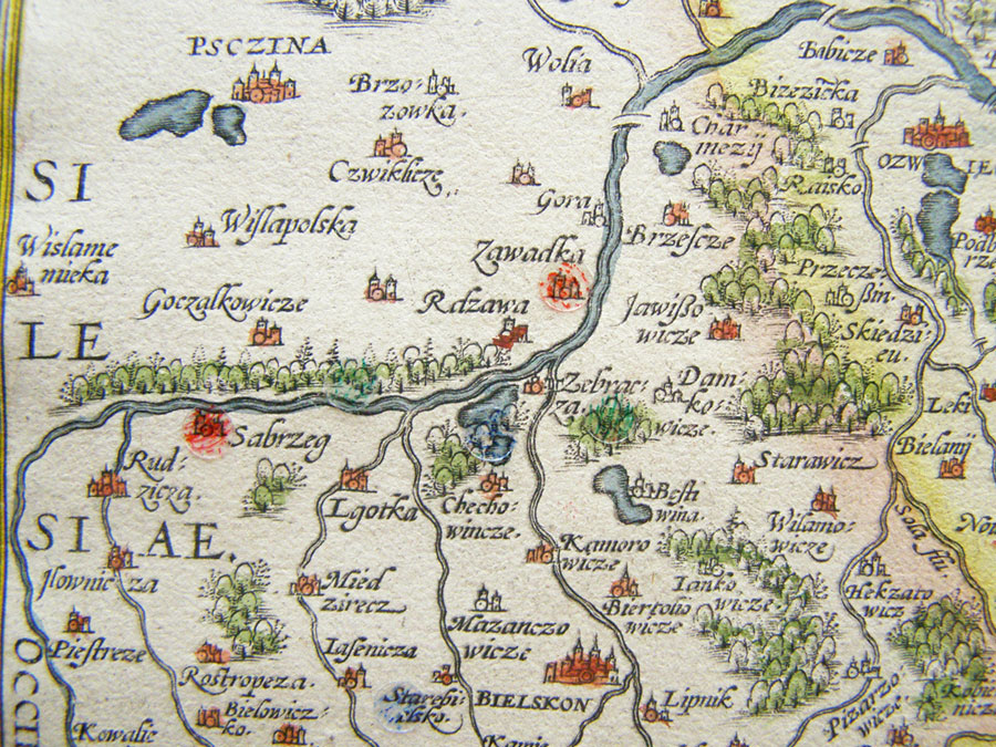 Mapa Orteliusa 1573 rok.